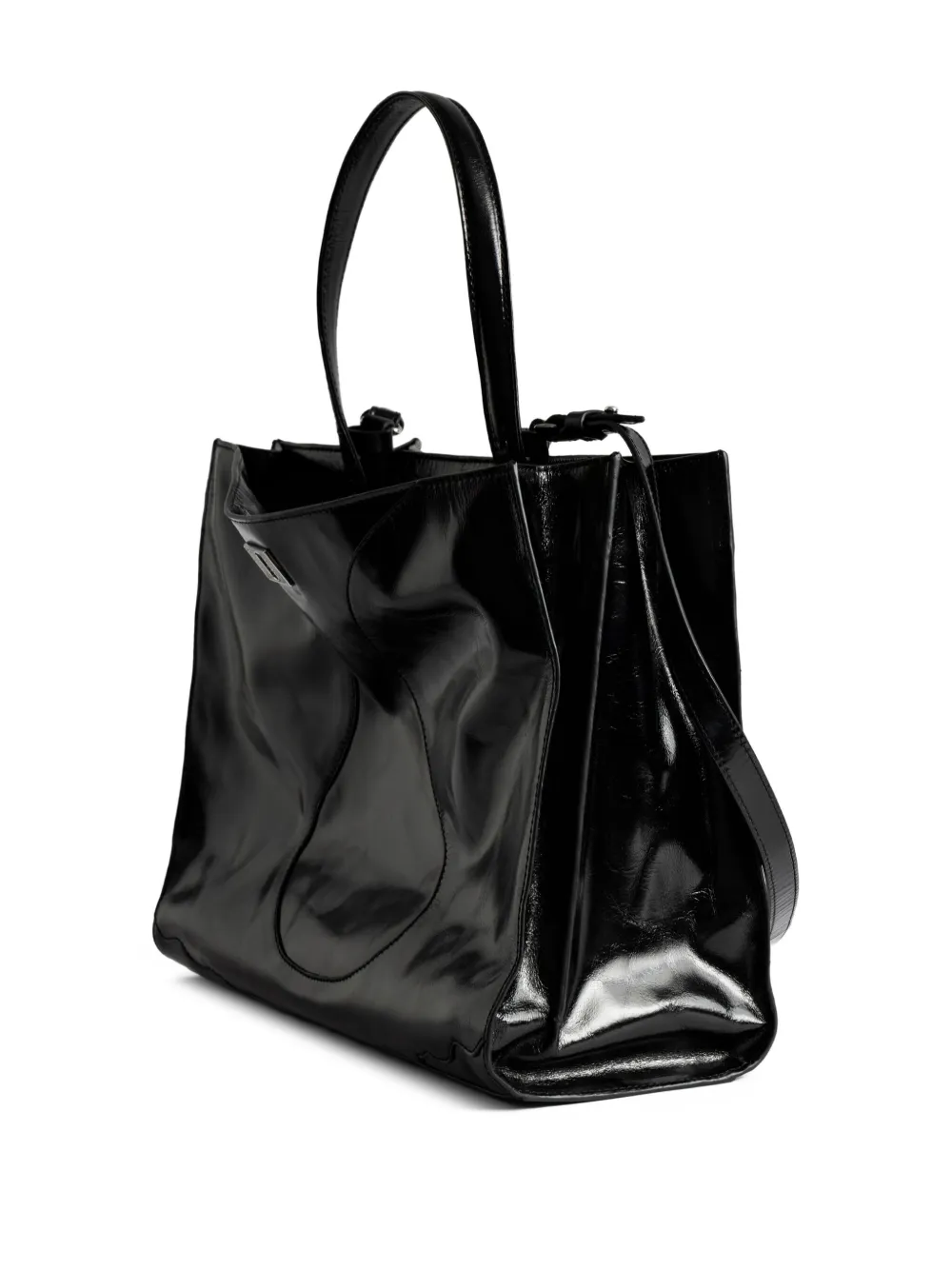 Zadig&Voltaire Jack Vintage lakleren shopper Zwart