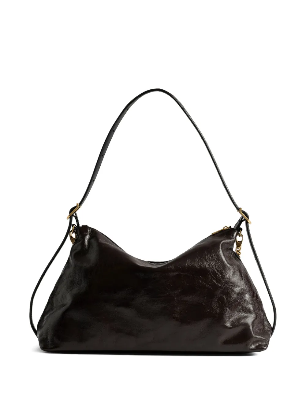 Zadig&Voltaire Jim schoudertas verfraaid met ketting - Bruin