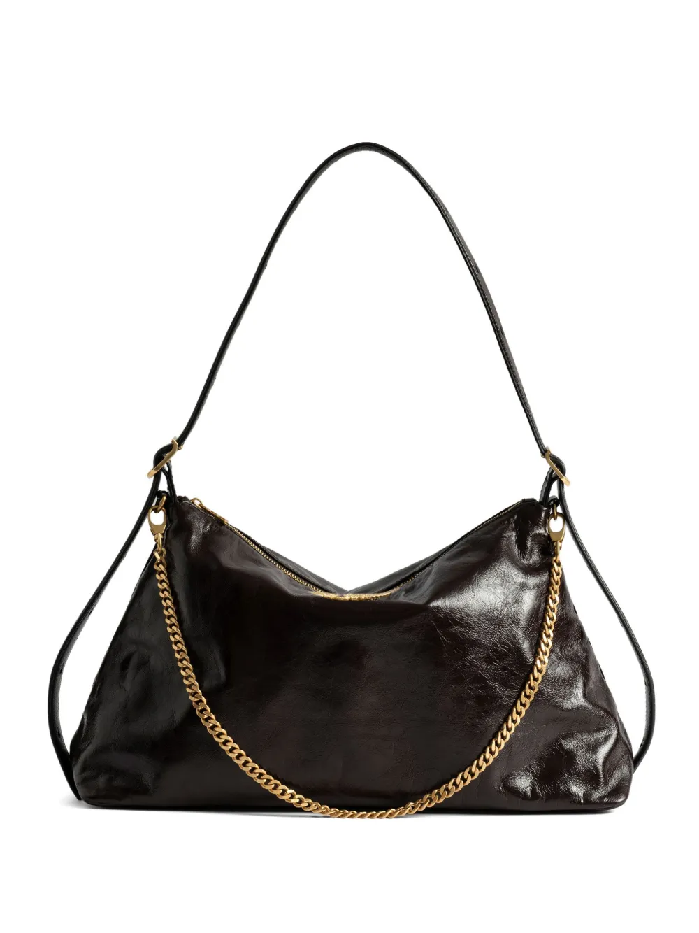Zadig&Voltaire Jim chain-embellished shoulder bag | Brown | Image 1