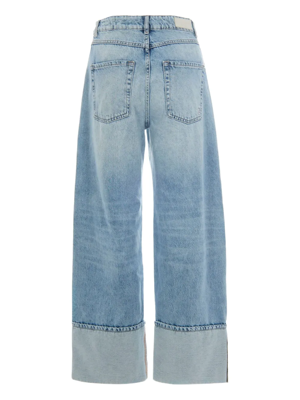 ICON DENIM cuffed-hems jeans - Blauw