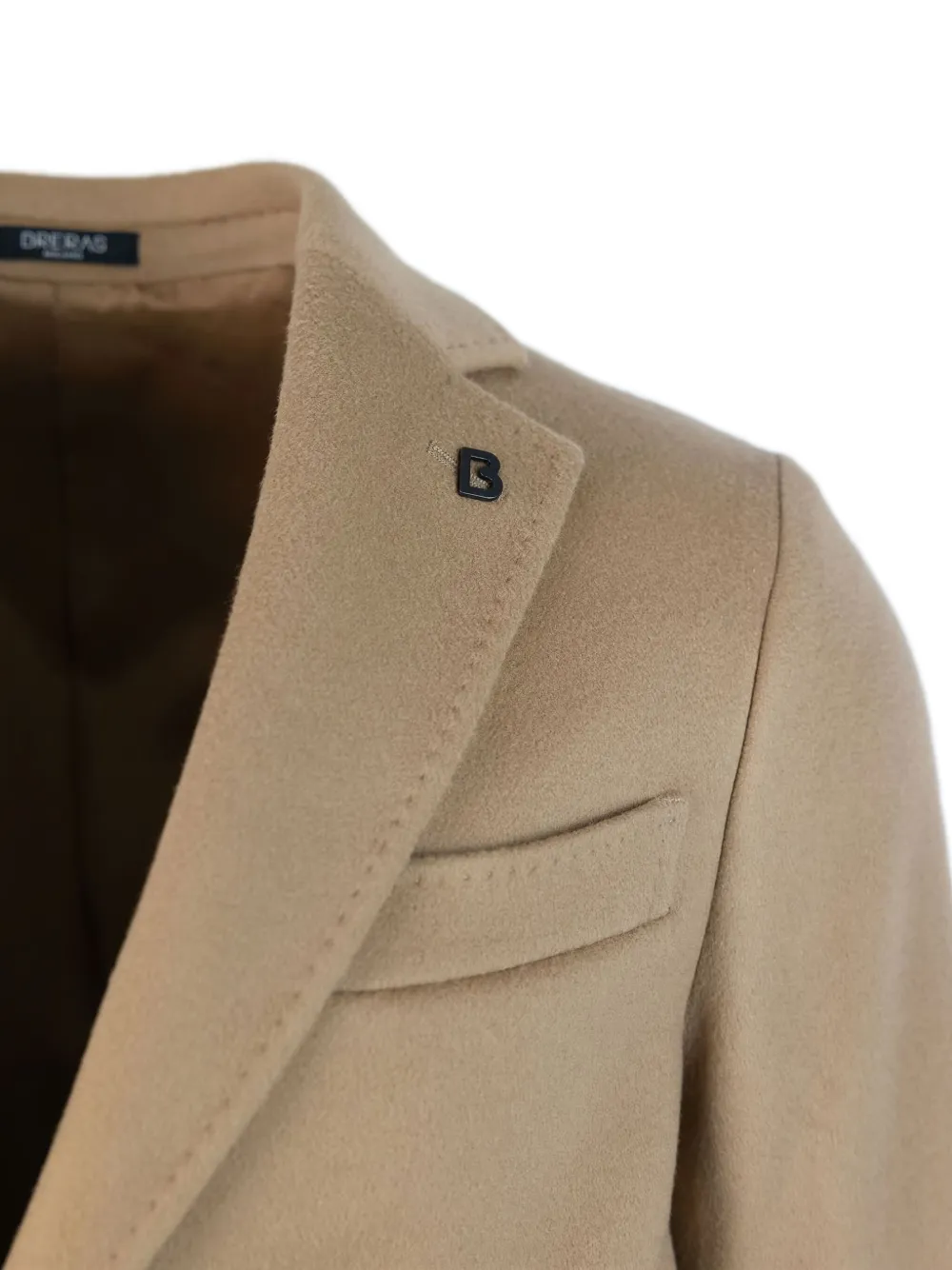 BRERAS MILANO Jas met drie knopen Beige