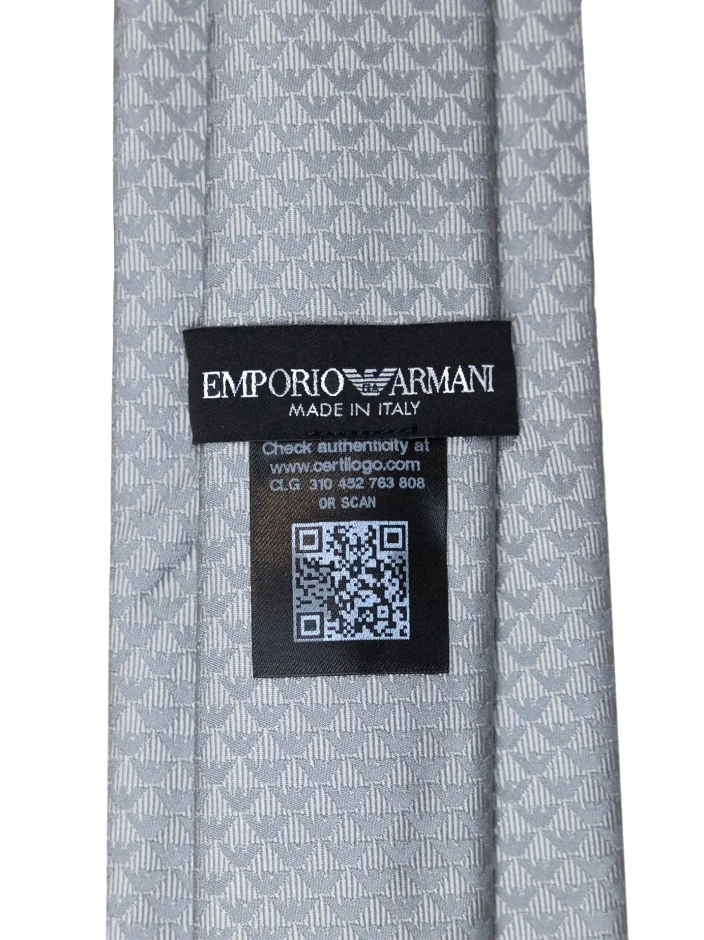 Emporio Armani Zijden stropdas Grijs