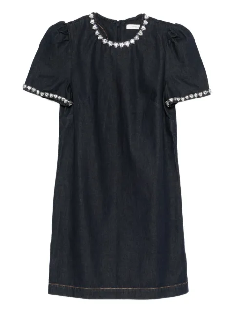 ZIMMERMANN embellished denim mini dress