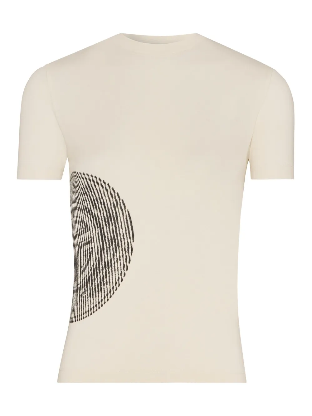 Jean Paul Gaultier T-shirt met vingerprint Beige