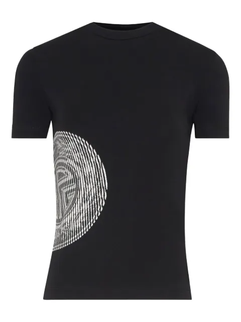 Jean Paul Gaultier linear-print short-sleeved T-shirt