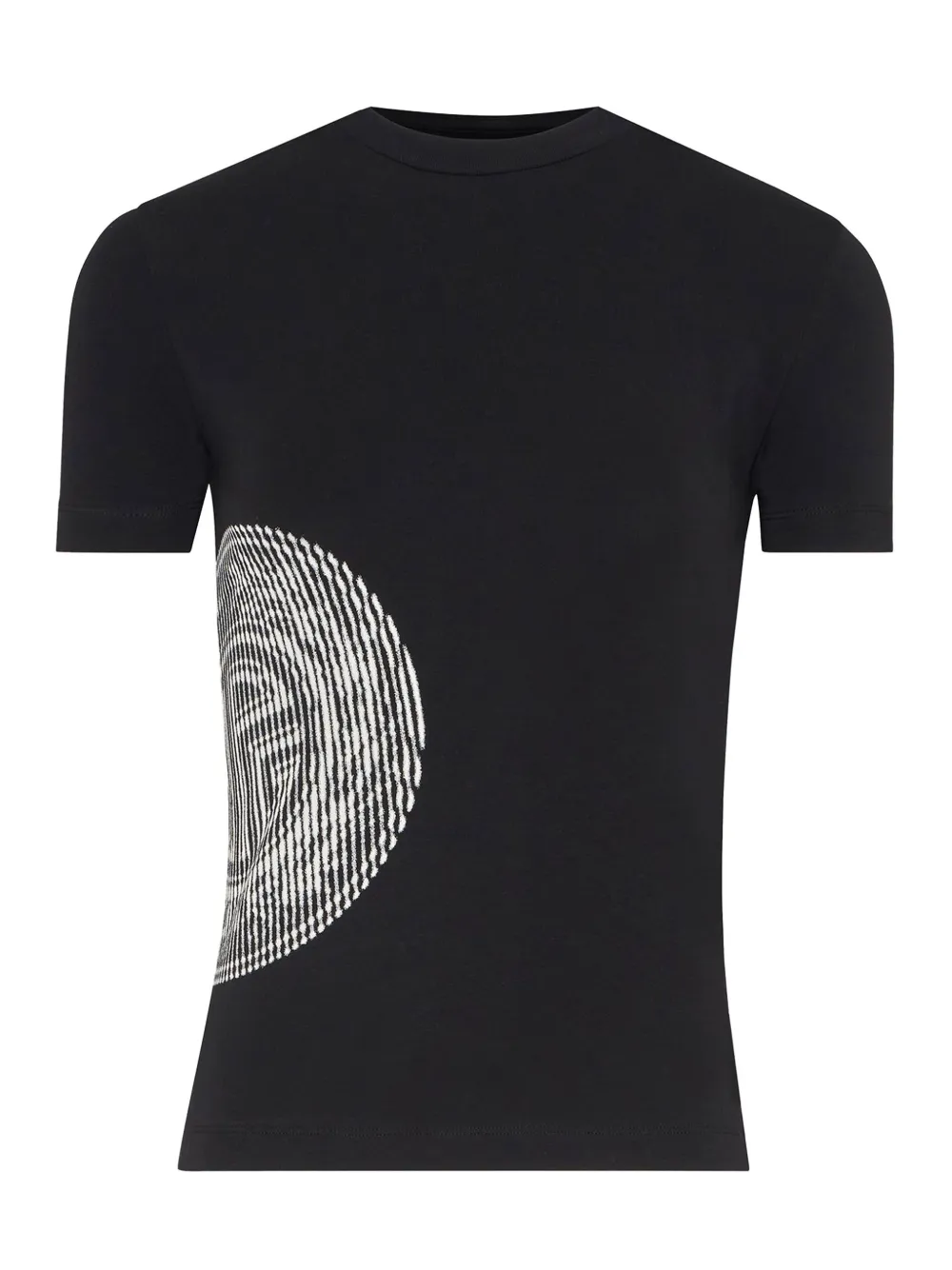 Jean Paul Gaultier T-shirt met print en korte mouwen Zwart