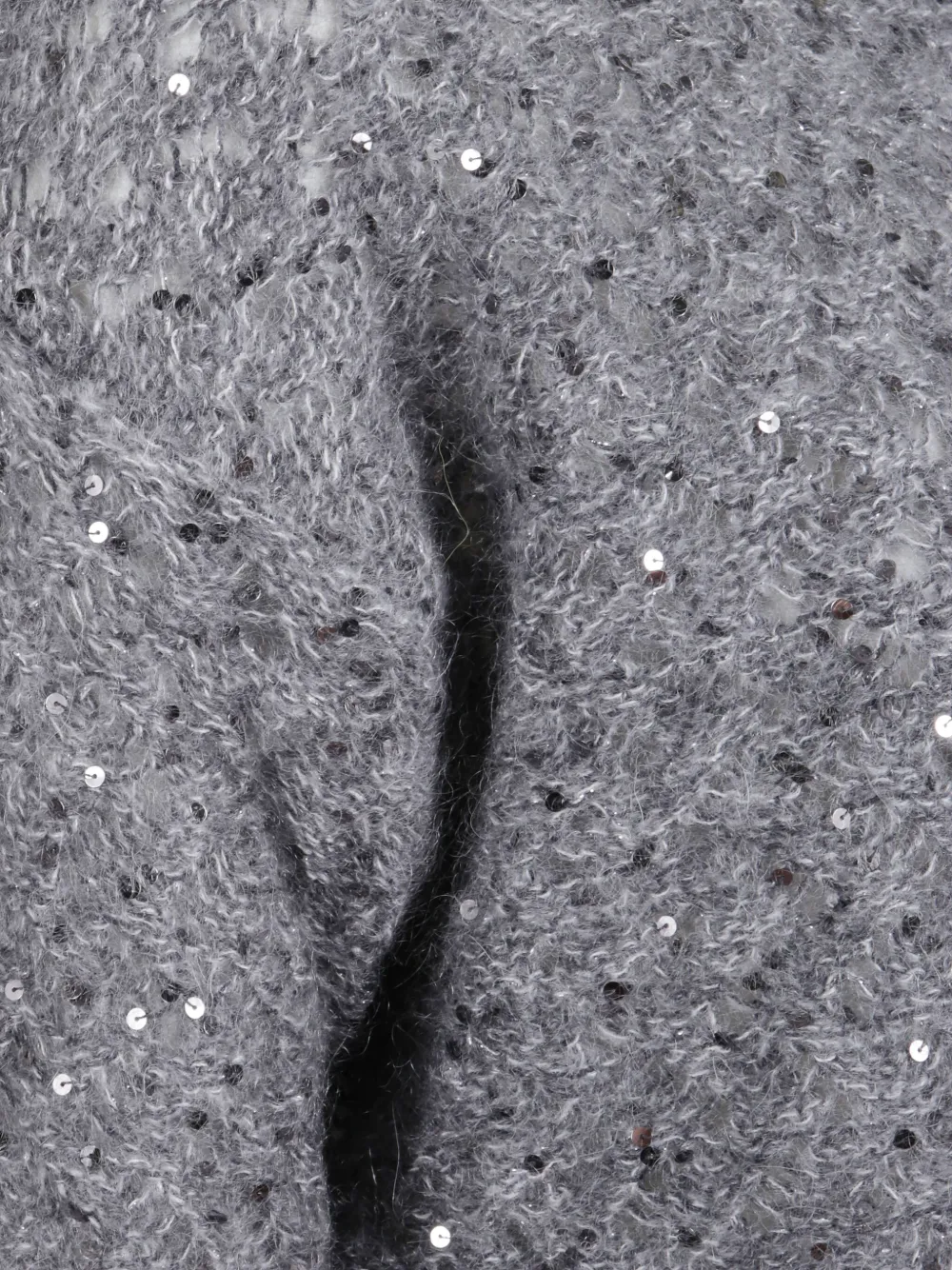 Moorer Sequin-embellished Sweater In Gray