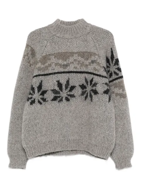 Magliano floral-pattern mock-neck sweater