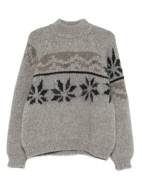 Magliano floral-pattern mock-neck sweater