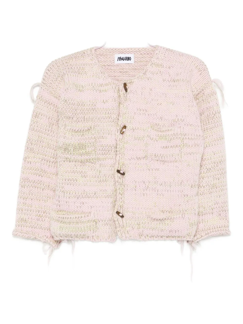 Magliano Toggle-fastening Textured Cardigan In Multi