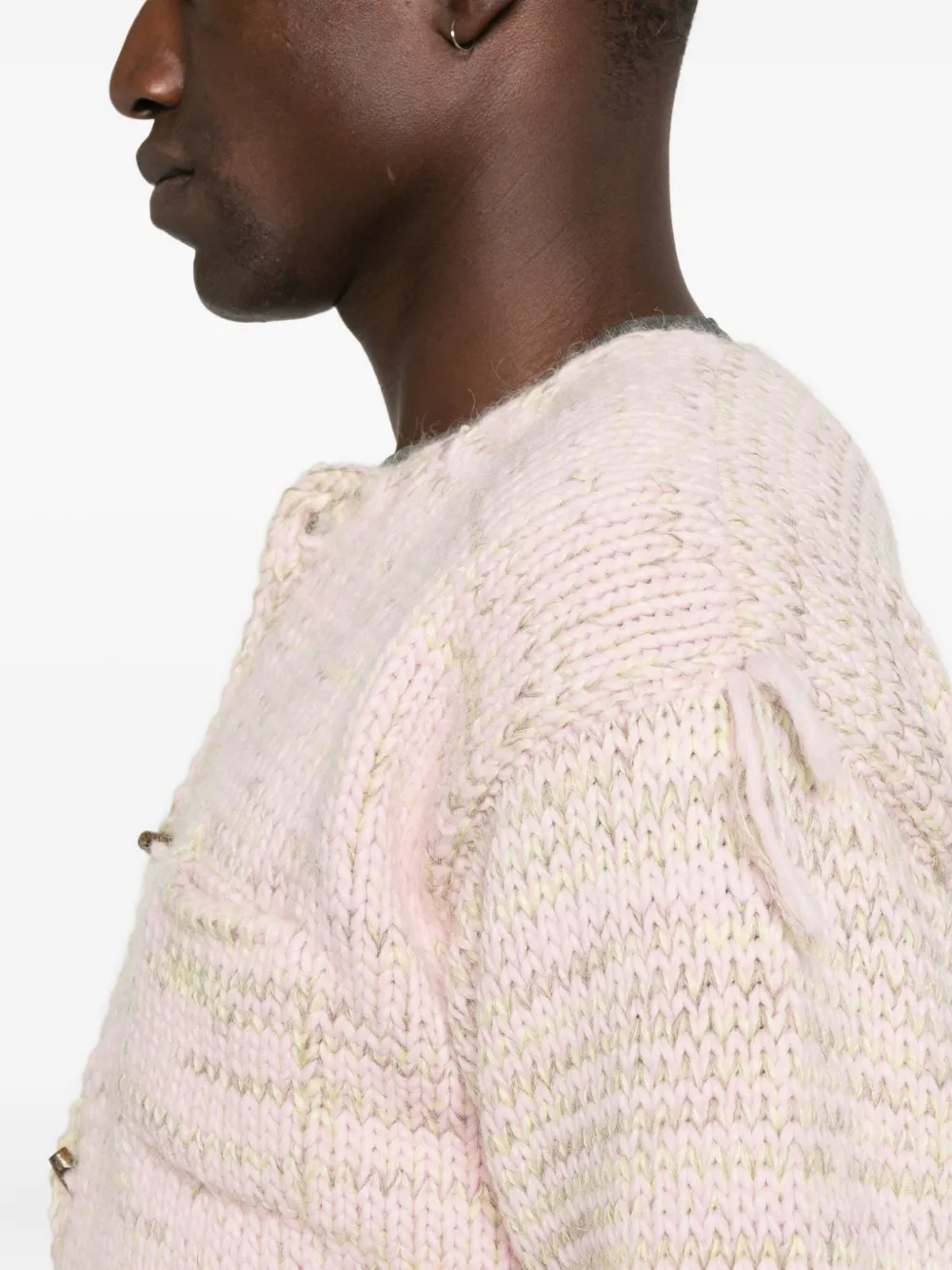 Magliano Toggle-fastening Textured Cardigan In Multi