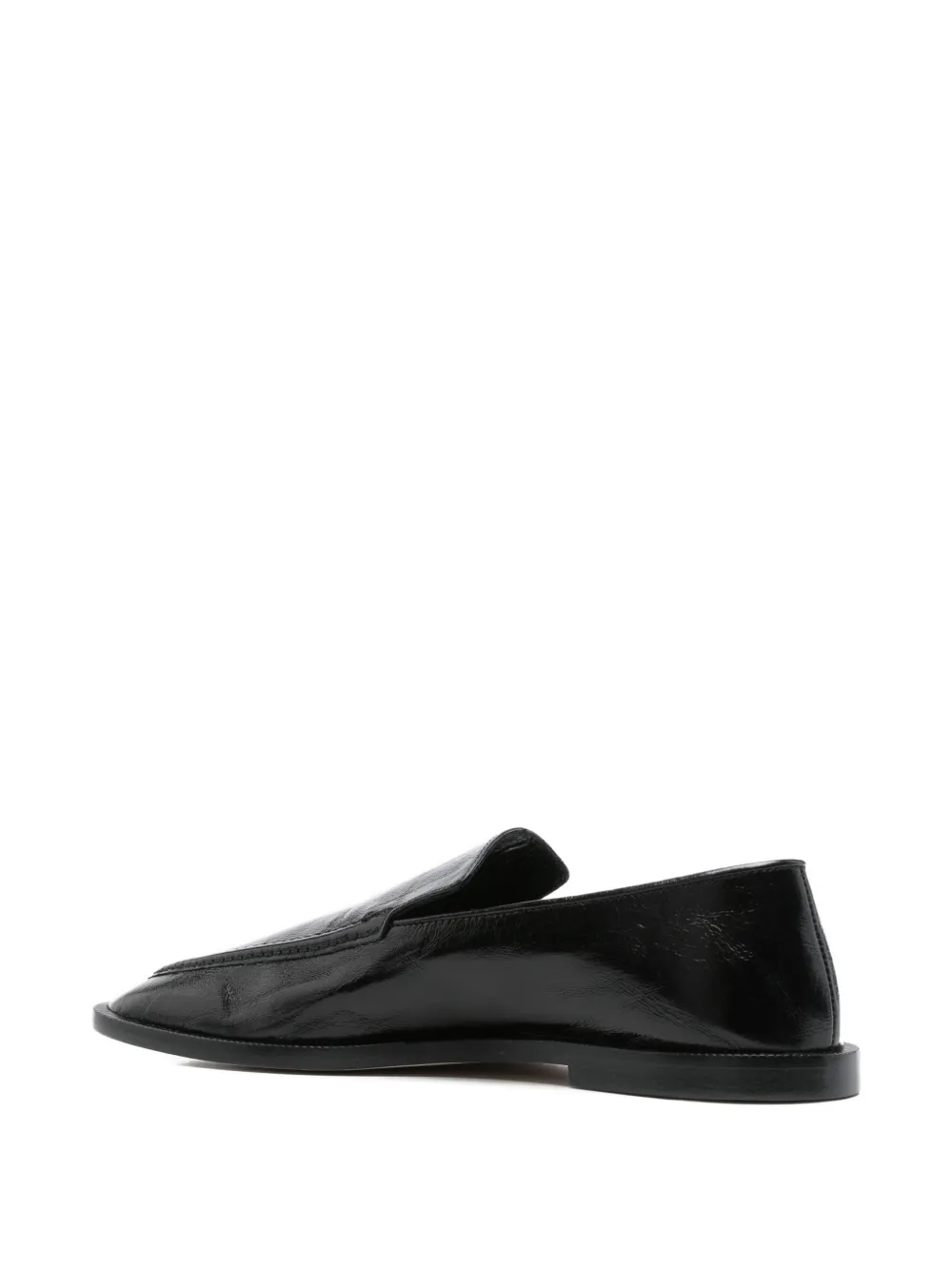 Alysi Leren loafers Zwart