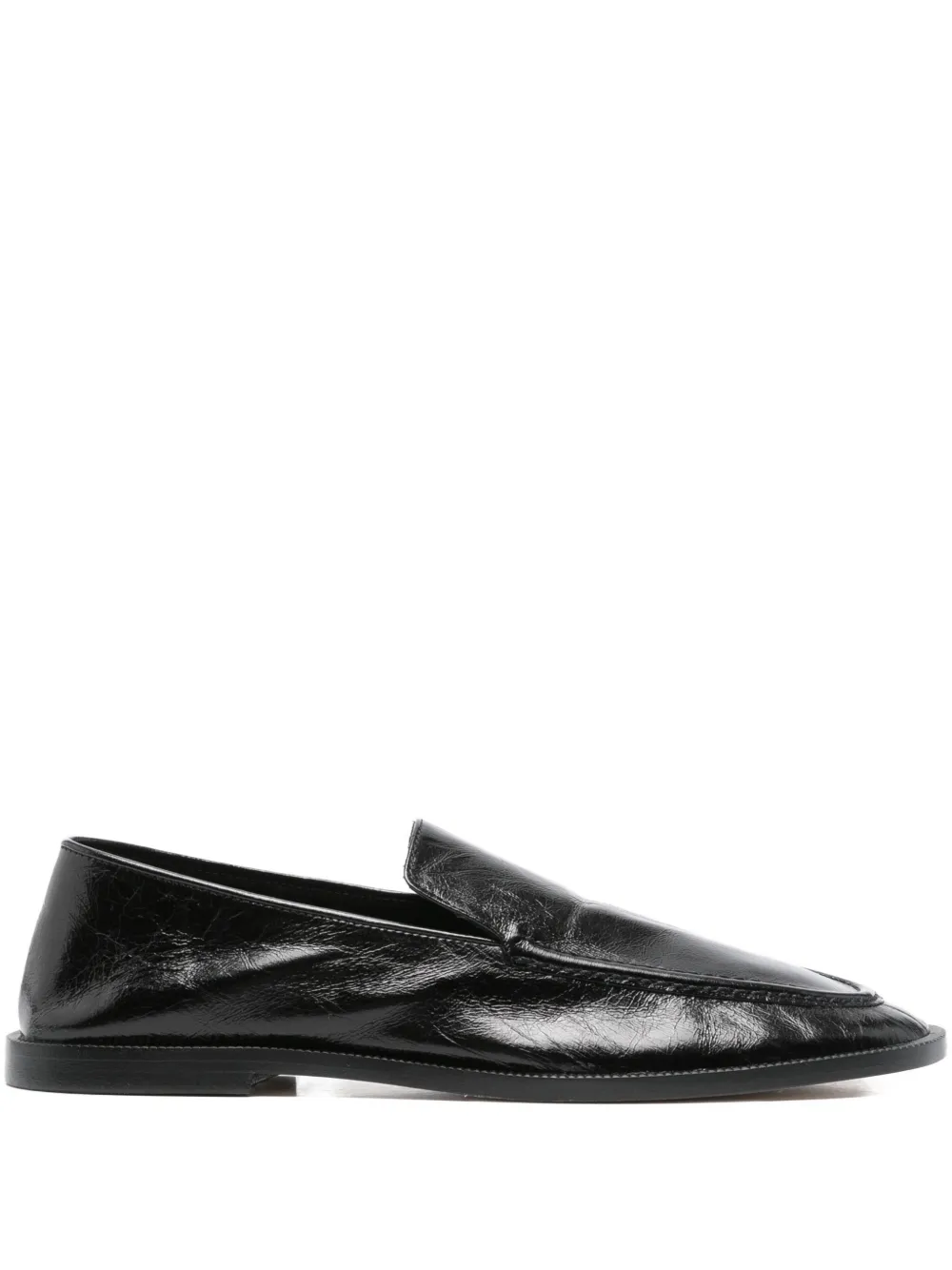 Alysi leather loafers Black
