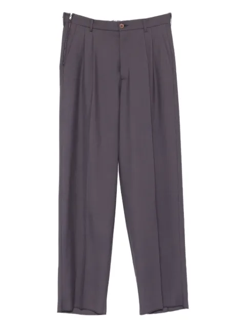 Magliano pleated zip-detail trousers