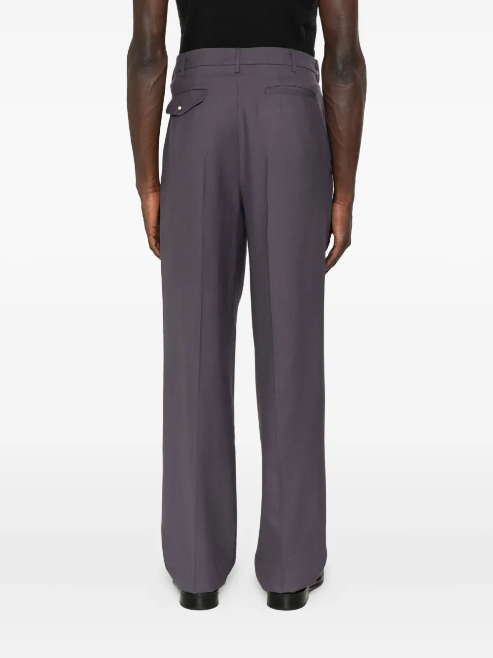 Magliano Plooibroek met ritsdetail Paars