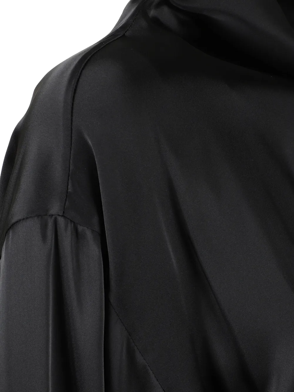 DONDUP Mini-jurk met lange mouwen en hoge hals Zwart