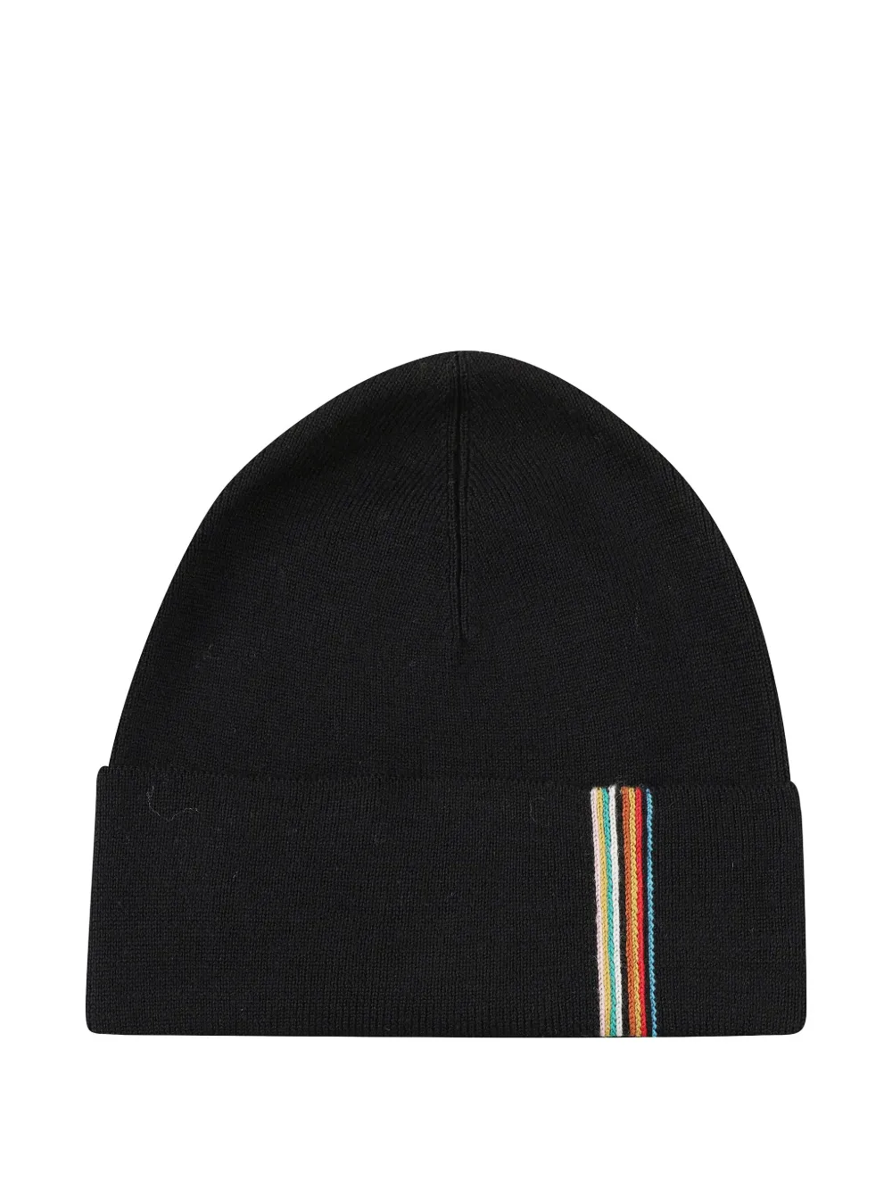 Paul Smith Signature Stripe Beanie Hat In Black