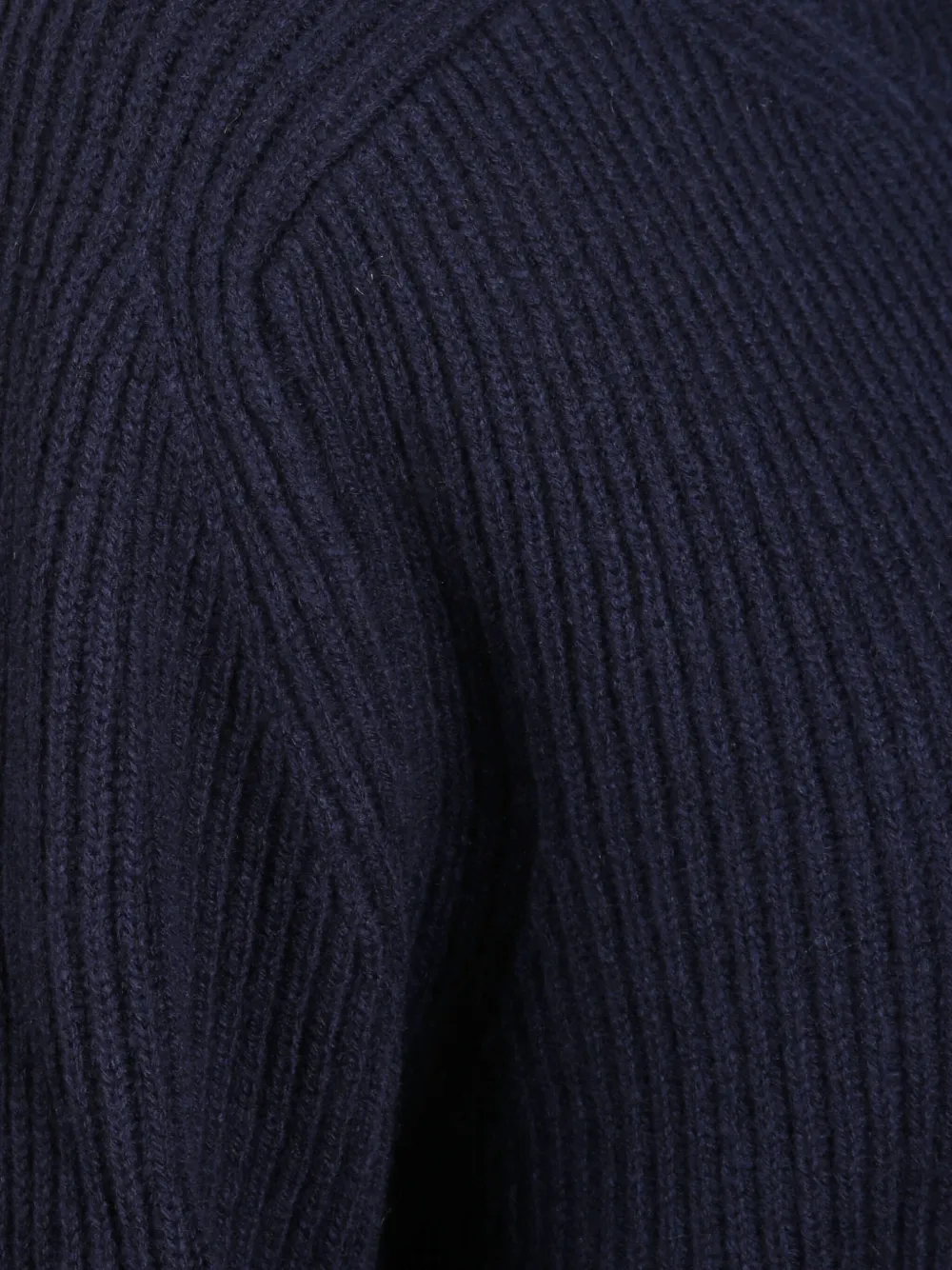 Dondup High-neck Knitted Dress In Blue