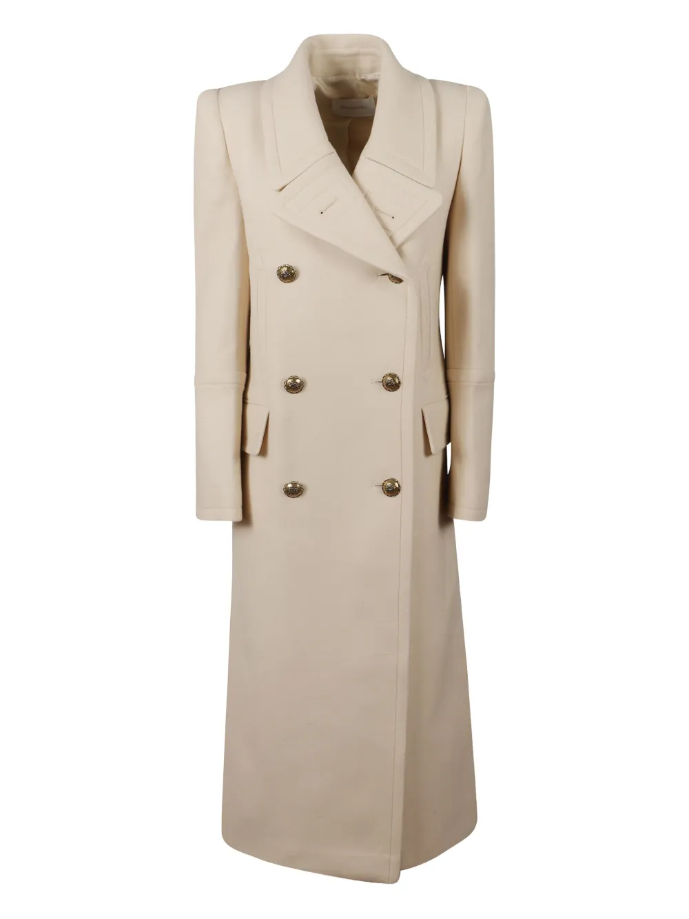 Zimmermann Hypnotic Double-breasted Coat In Neutral