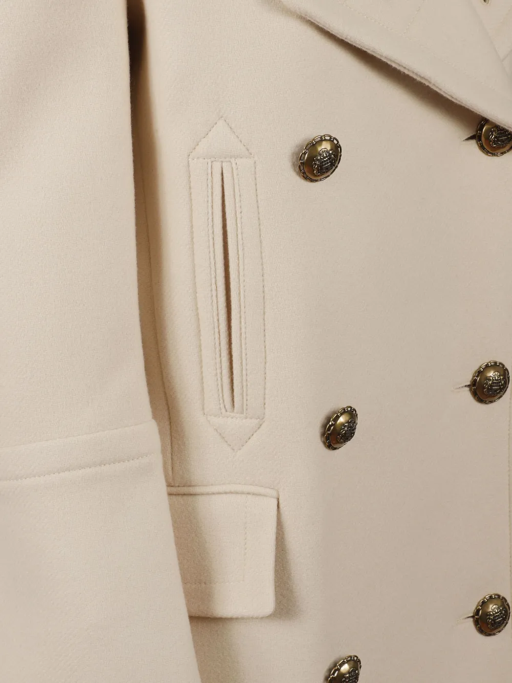 Zimmermann Hypnotic Double-breasted Coat In Neutral