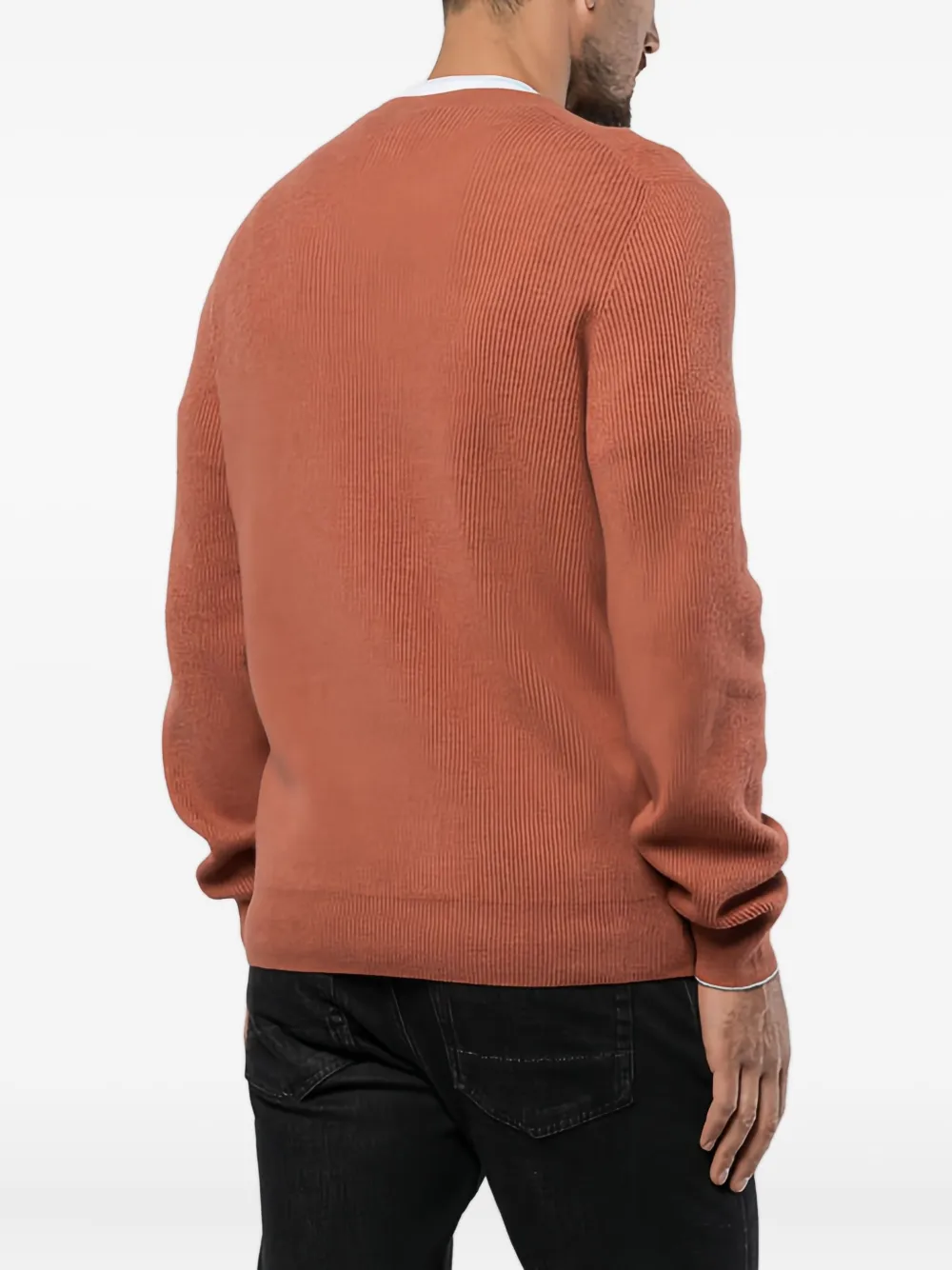 Brunello Cucinelli Geribbelde sweater Oranje