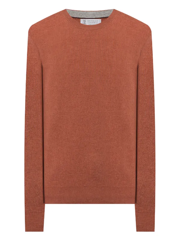 Brunello Cucinelli リブニット セーター | オレンジ | FARFETCH JP