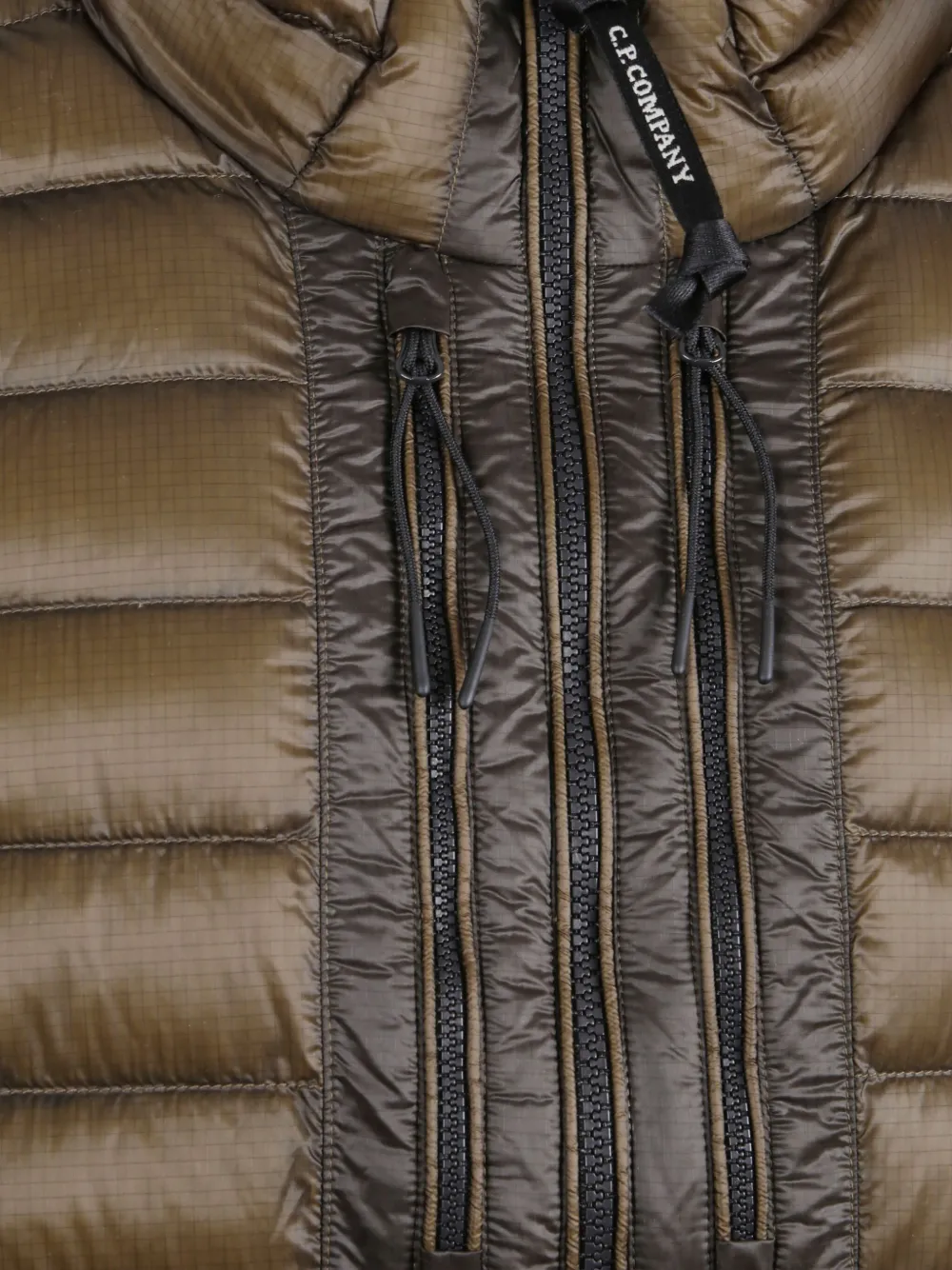 C.P. Company Gewatteerd jack met rits Bruin