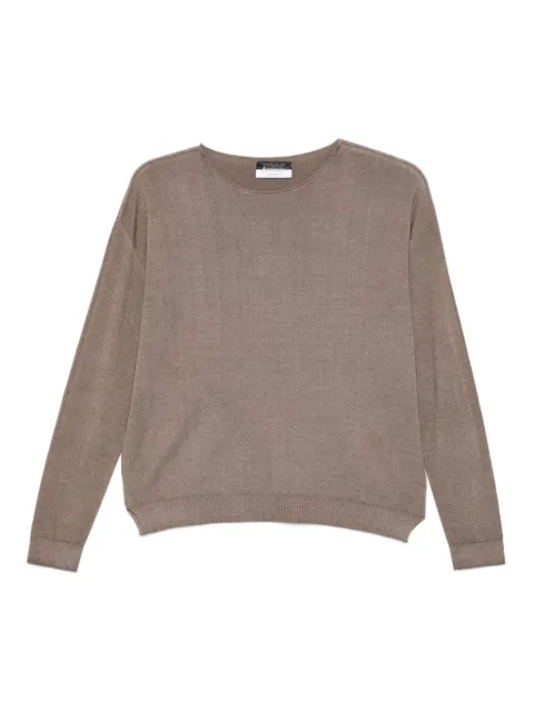 AROVESCIO boat-neck long-sleeve sweater