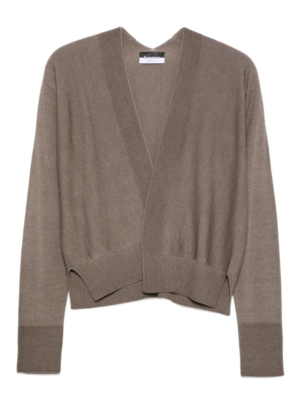 AROVESCIO long-sleeves cardigan | Brown | Image 1