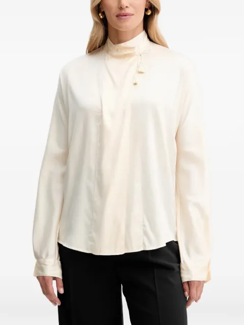 Forte Forte tassel mock-neck blouse