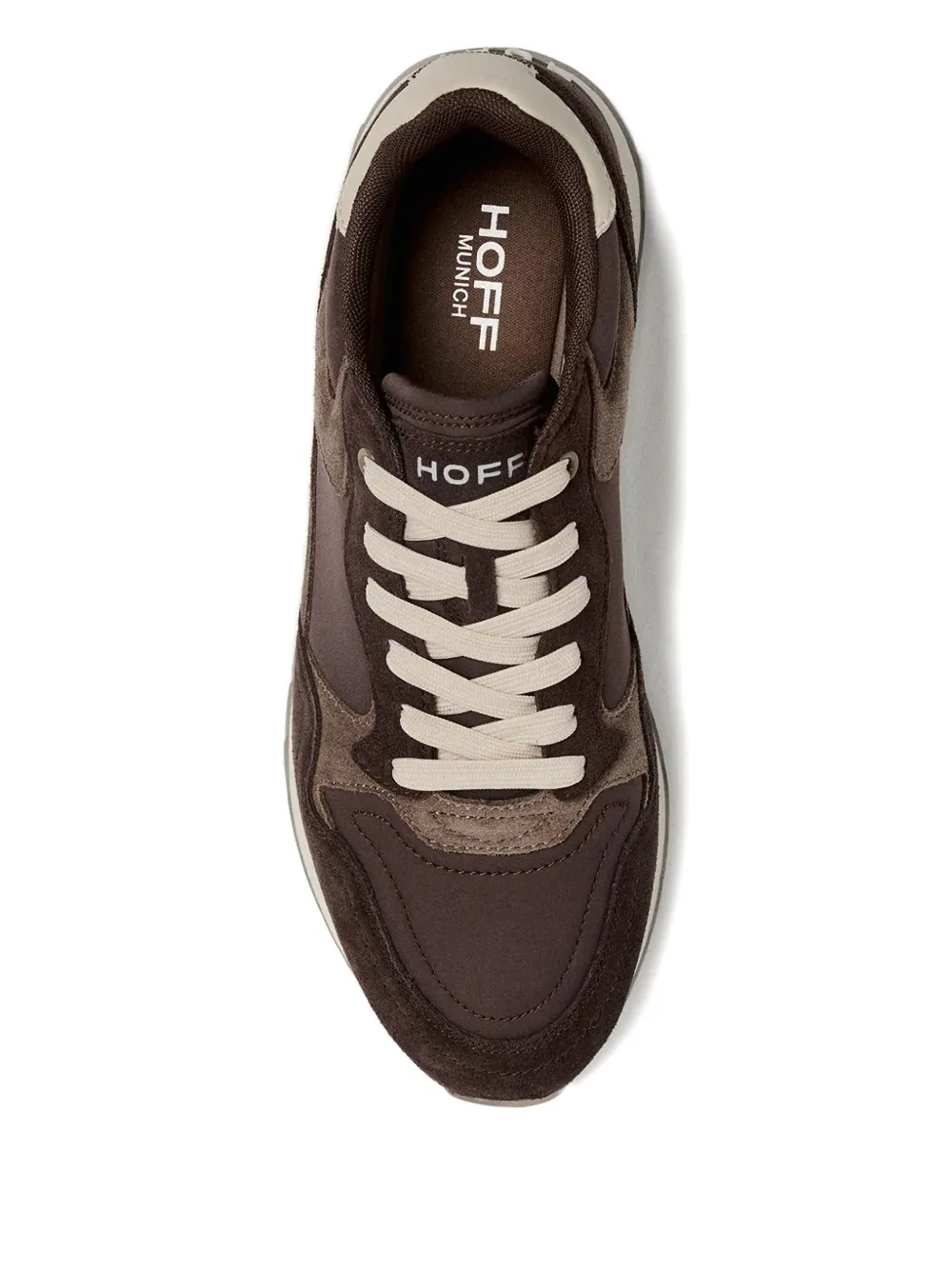 Hoff 30mm City Munich Panelled Lace-up Sneakers In Brown