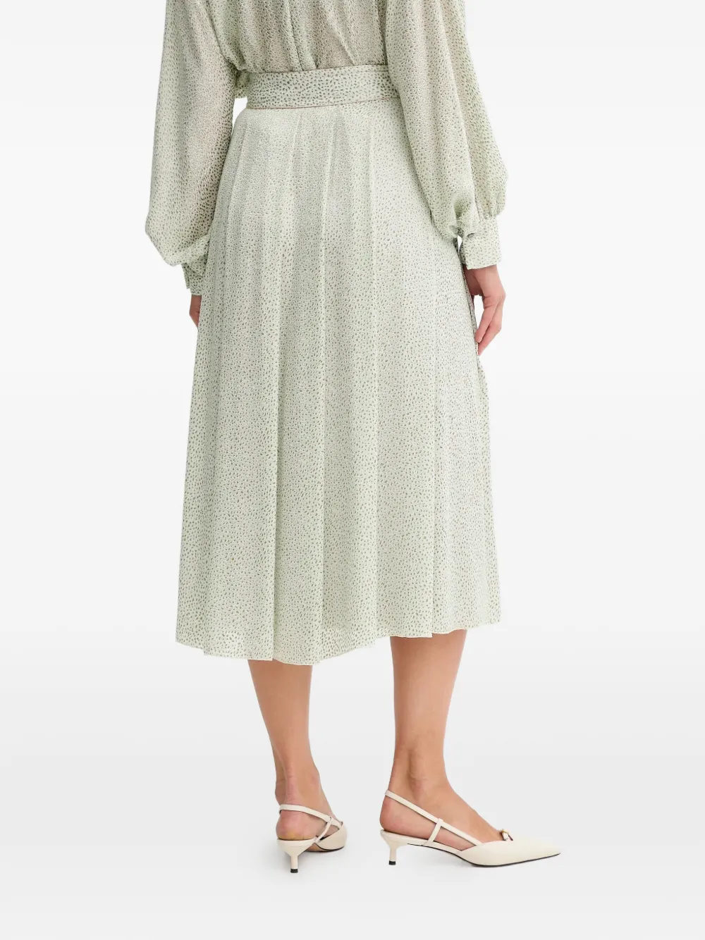  Forte Forte Falda Midi Con Botones - Verde 
