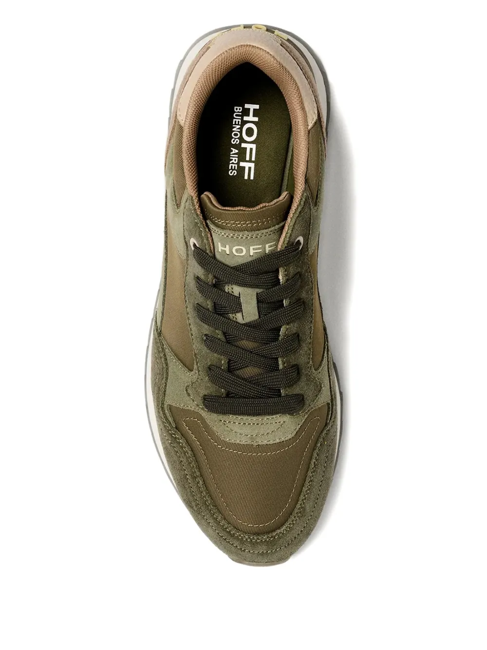 Hoff 30mm City Buenos Aires Panelled Lace-up Sneakers In Green