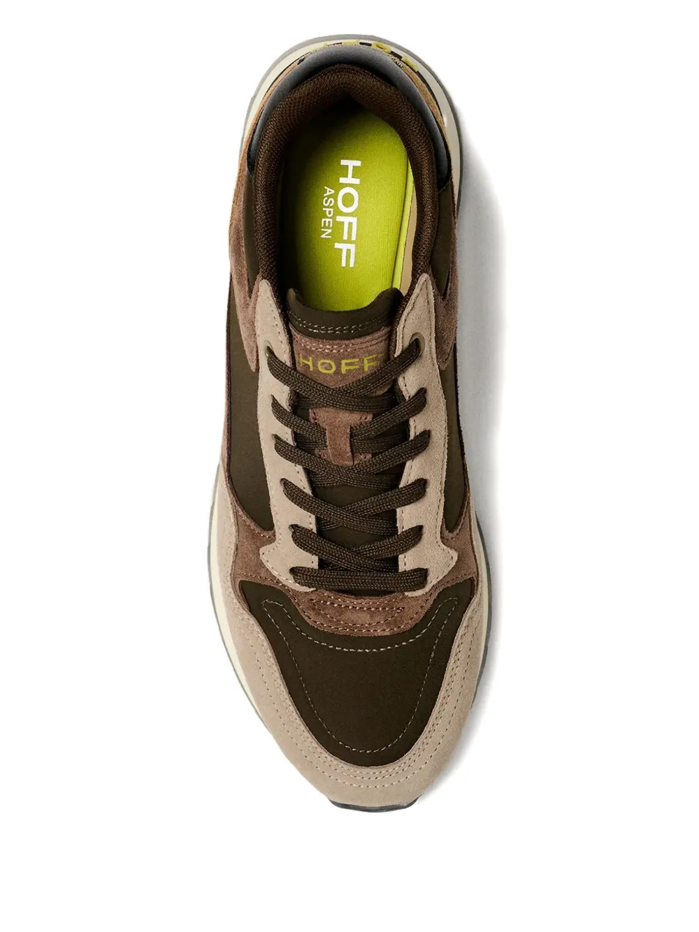Hoff 30mm City Aspen Panelled Lace-up Sneakers In Brown