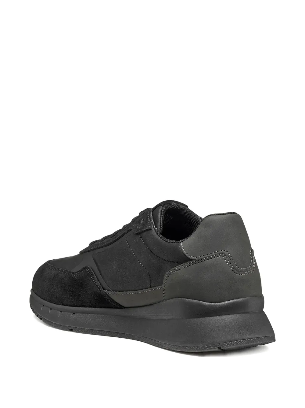 Geox Lace-up Sneakers In Black
