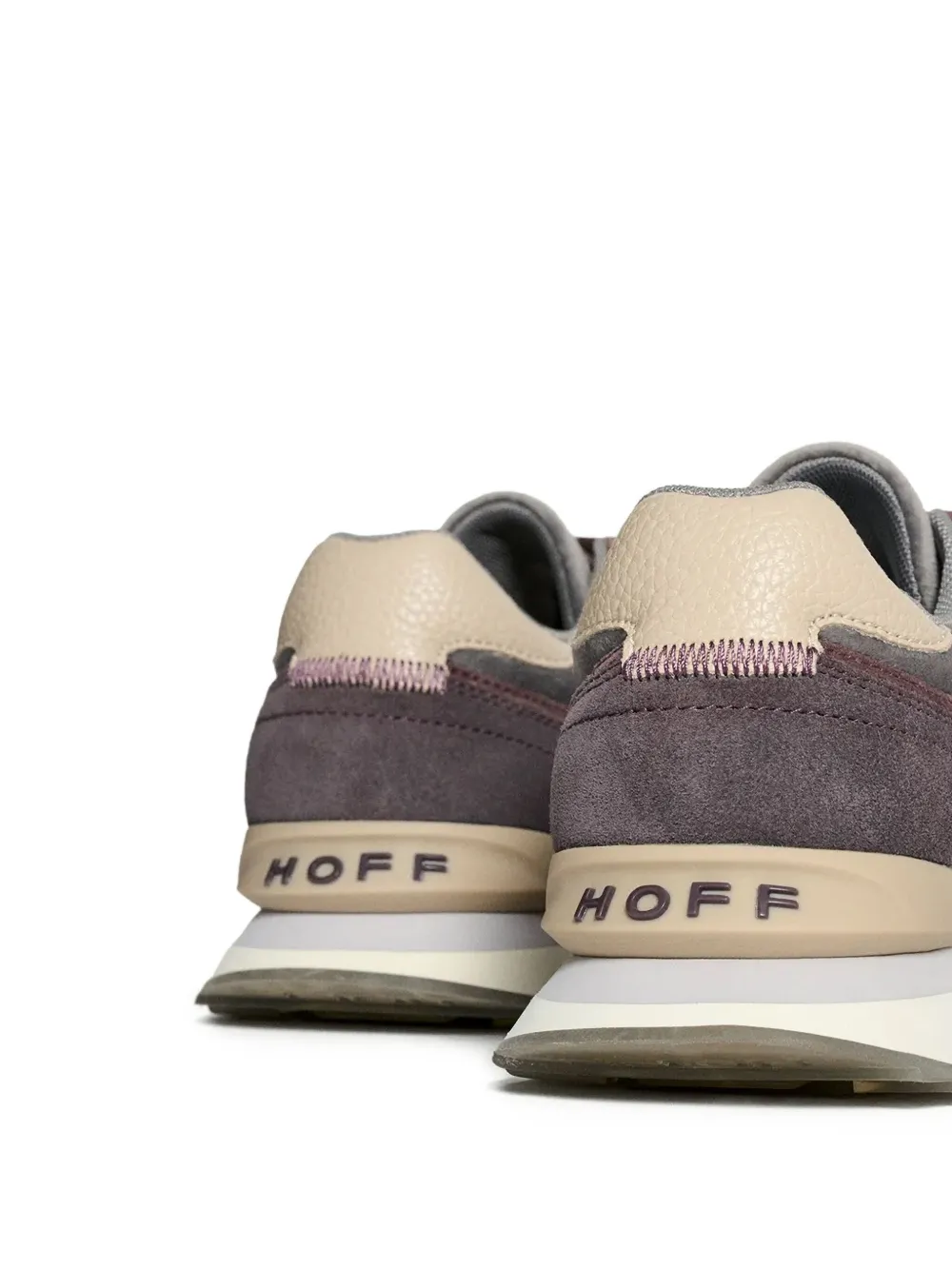 Hoff panelled lace-up sneakers - Paars
