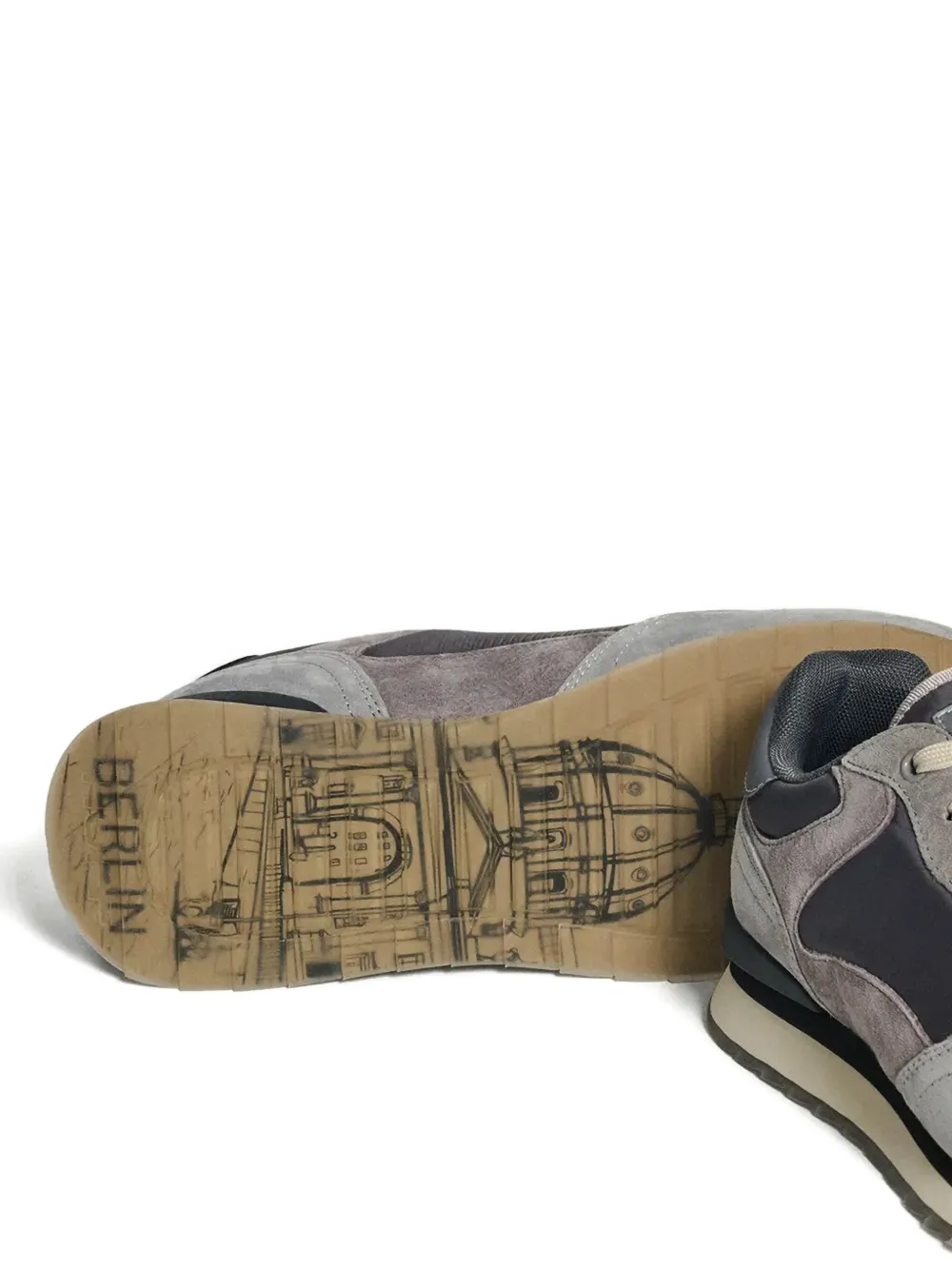 Hoff 30mm City Berlin Panelled Lace-up Sneakers In Gray