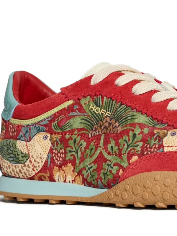 Hoff Bridge Morris floral-print Sneakers | Red | FARFETCH