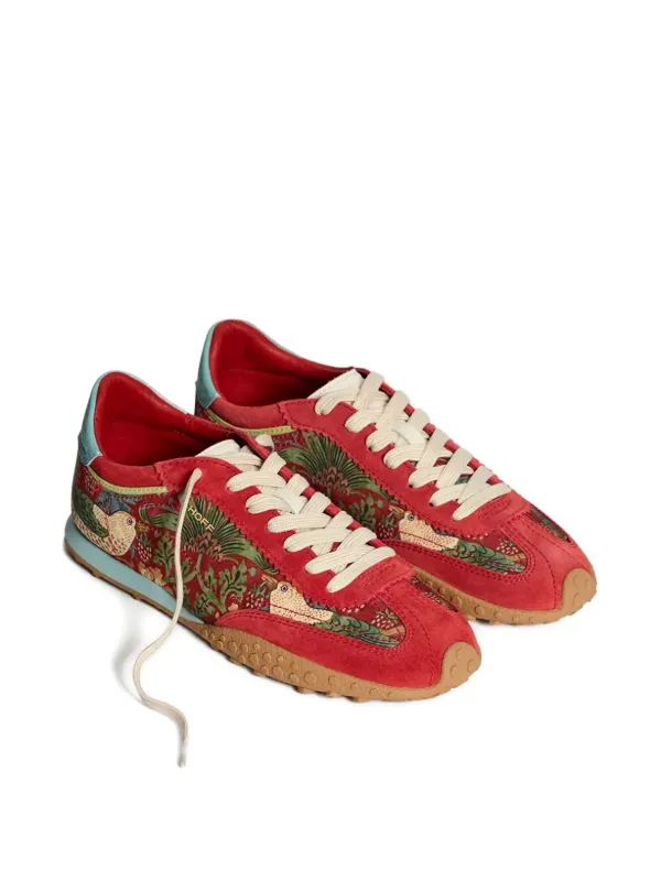 Hoff Bridge Morris floral-print Sneakers | Red | FARFETCH