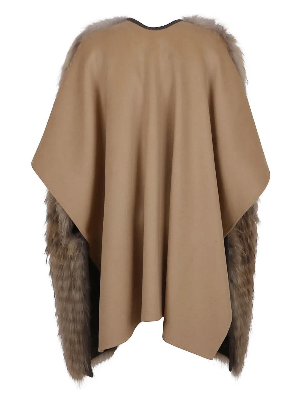 P.A.R.O.S.H. fur-trimmed cape jacket | Capes | Image 2