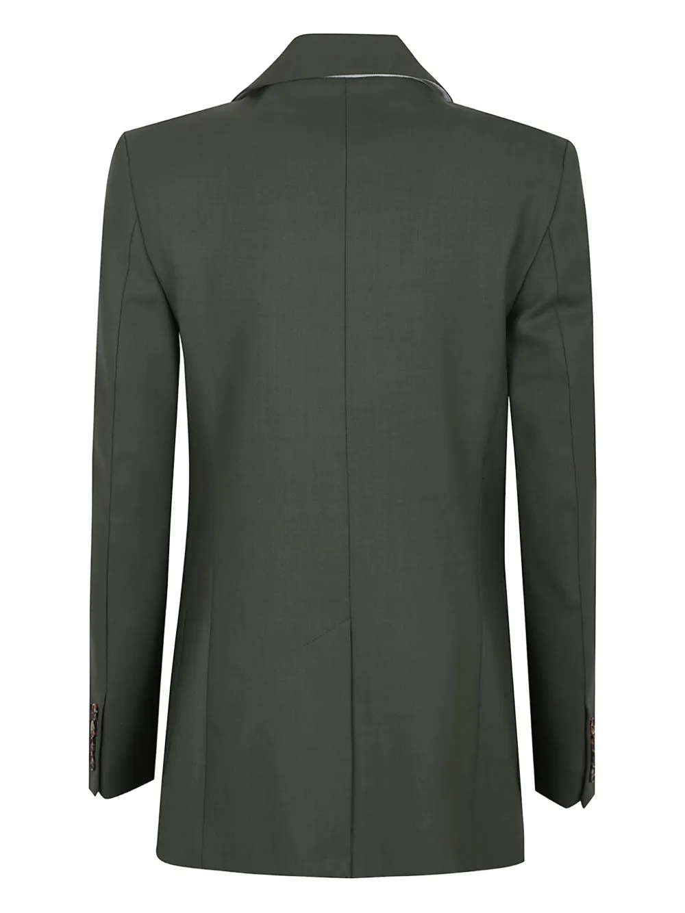 Victoria Beckham pocket-detail two-button blazer Groen