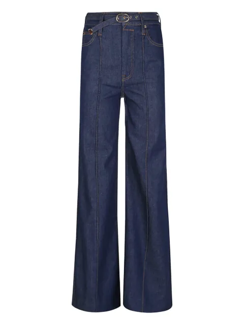 ZIMMERMANN belted-embellishment panel denim jeans