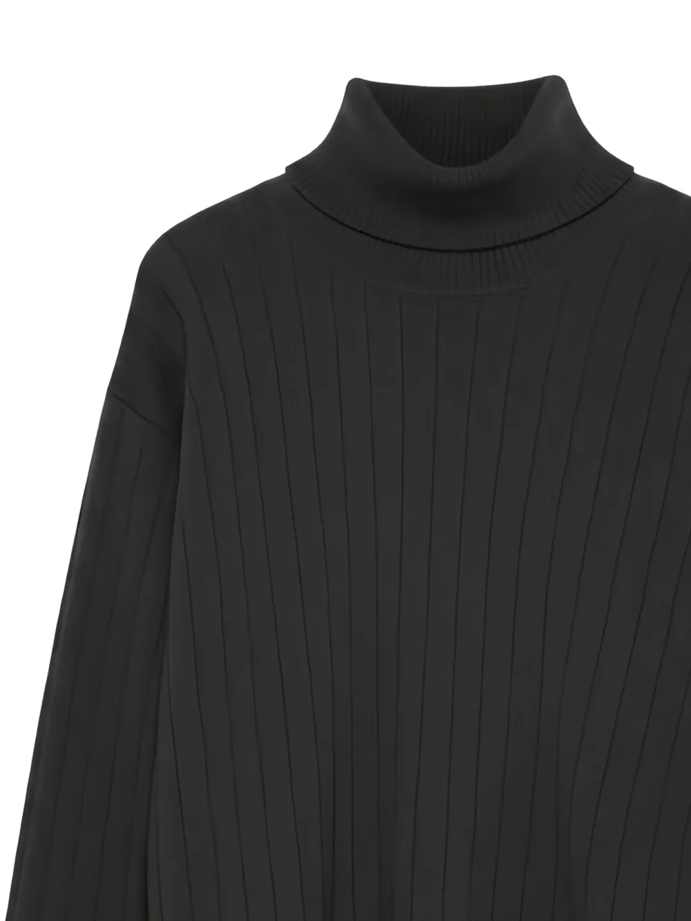  Eleventy Ribbed Turtleneck Knitwear - Black 