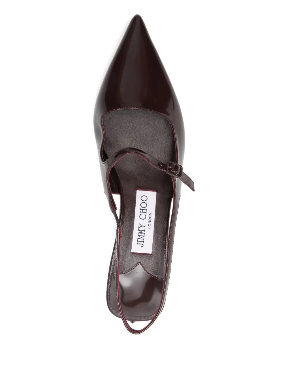 Jimmy Choo 45mm slingback pointed-toe pumps Red