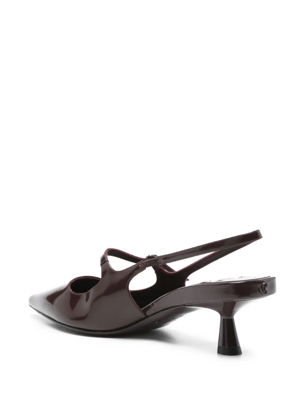 Jimmy Choo 45 mm slingback pumps met puntige neus Rood