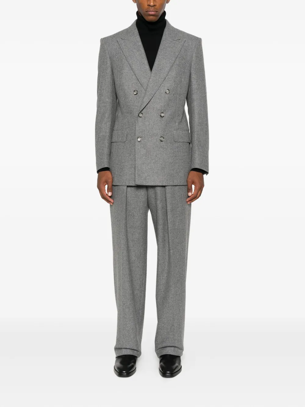 TOM FORD Broek met geplooide voorkant - Grijs