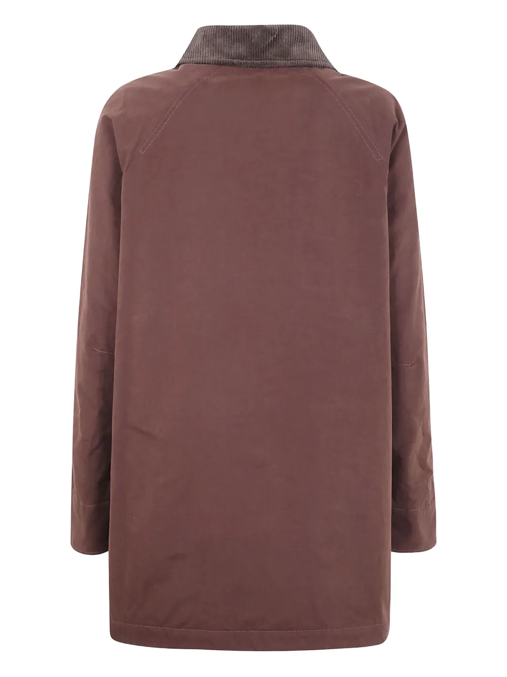 Aspesi Corduroy-collar Cotton Jacket In Red