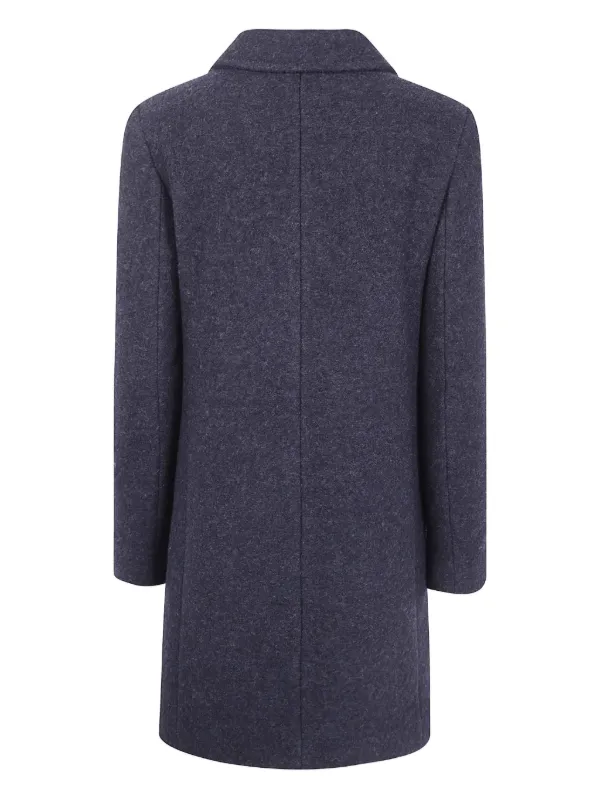 ASPESI Cappotto Doppiopetto In Lana Blu FARFETCH IT