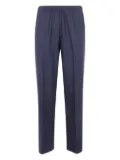 Kiltie elastic-waist trousers - Blue