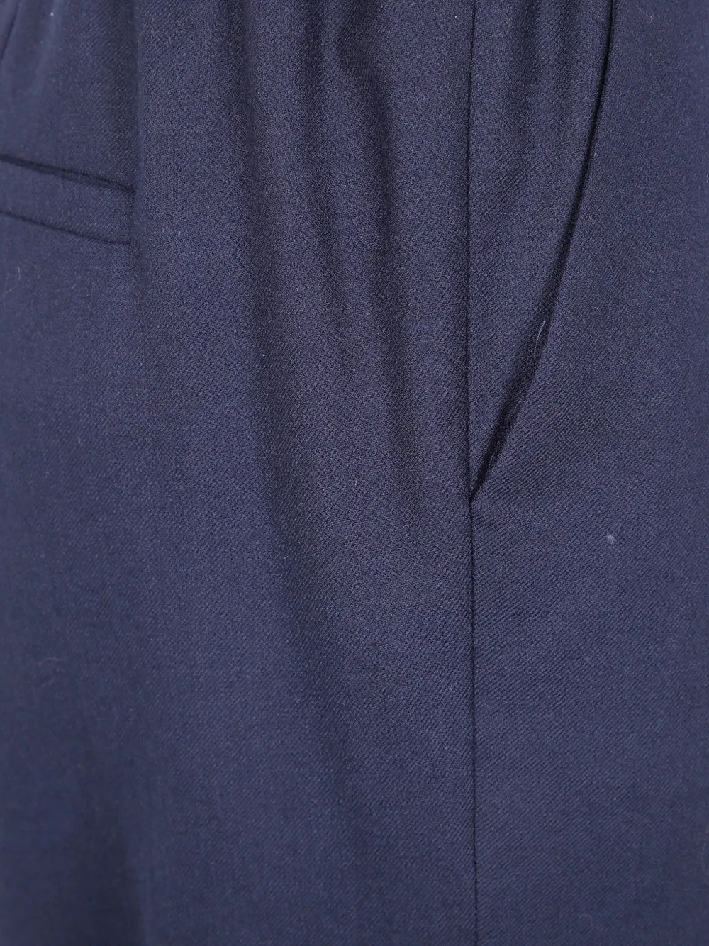 Kiltie Elastic-waist Trousers In Blue